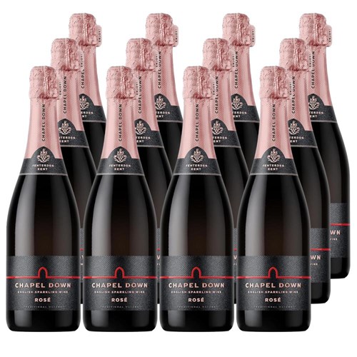 Chapel Down Rose English Sparkling Wine 75cl Crate of 12